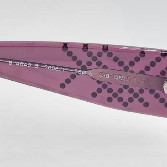 Burberry B4040-B Purple Rectangular Sunglasses Frames - Picture 7 of 7